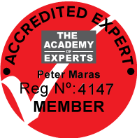 Accredited Expert Peter Maras Academy of Experts Full Practising Member Accountant 4147